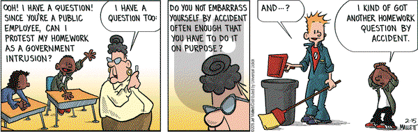 Frazz on Monday February 15, 2016 Comic Strip