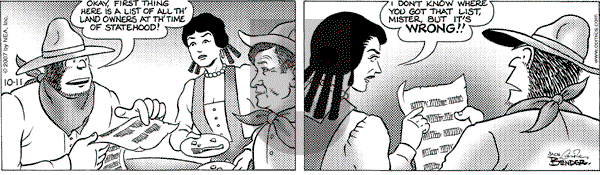 Alley Oop on Thursday October 11, 2007 Comic Strip