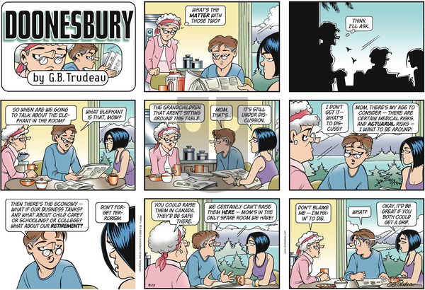 Doonesbury on Sunday August 23, 2009 Comic Strip