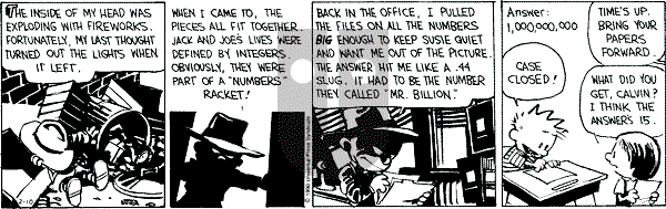 Calvin and Hobbes - Saturday February 10, 1990 Comic Strip