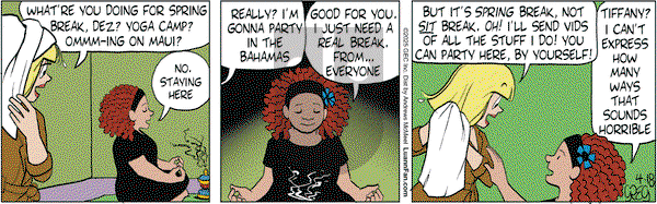 Luann on Friday April 18, 2025 Comic Strip