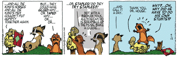 Over the Hedge on Tuesday September 18, 2007 Comic Strip