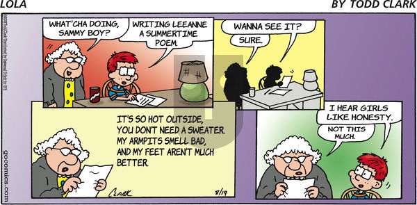 Lola on Sunday August 19, 2012 Comic Strip