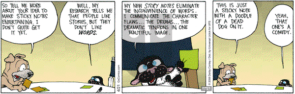 Get Fuzzy on Monday April 21, 2014 Comic Strip