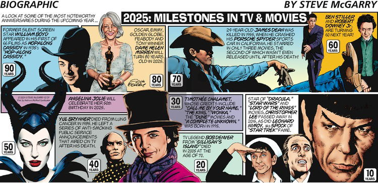 Biographic on Sunday December 29, 2024 Comic Strip