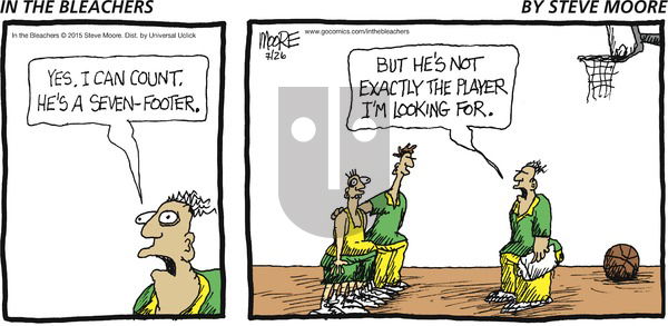 In the Bleachers on Sunday July 26, 2015 Comic Strip