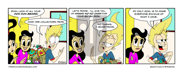 Little Fried Chicken and Sushi on Monday April 28, 2025 Comic Strip