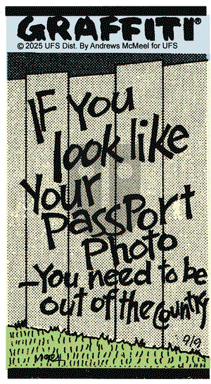 Graffiti on Tuesday September 9, 2025 Comic Strip