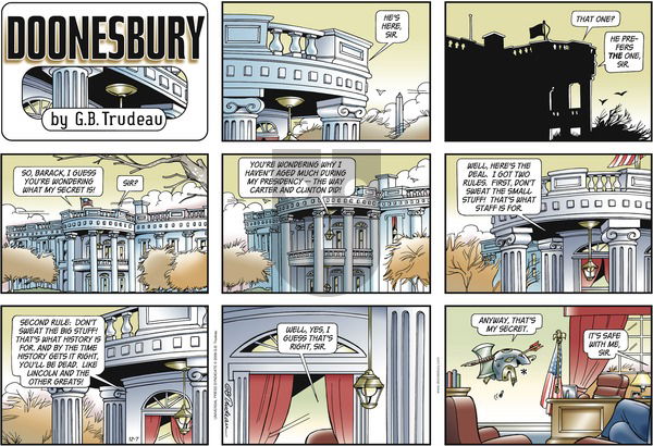 Doonesbury on Sunday December 7, 2008 Comic Strip
