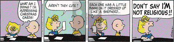 Peanuts - Wednesday November 29, 2023 Comic Strip