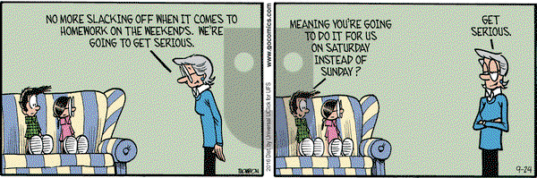 Grand Avenue on Saturday September 24, 2016 Comic Strip