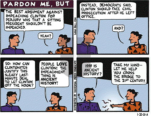 Ted Rall on Thursday January 25, 2001 Comic Strip