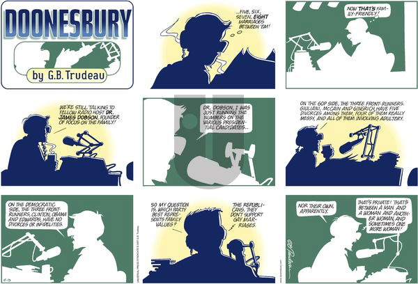 Doonesbury on Sunday April 15, 2007 Comic Strip