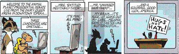 Over the Hedge on Thursday August 18, 2016 Comic Strip