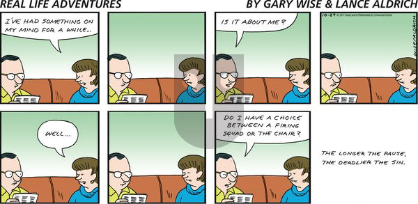 Real Life Adventures on Sunday October 27, 2013 Comic Strip