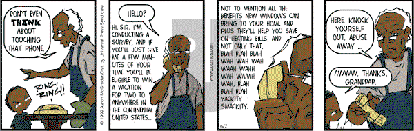 The Boondocks on Sunday June 11, 2006 Comic Strip