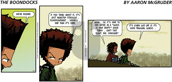 The Boondocks on Sunday October 5, 2008 Comic Strip