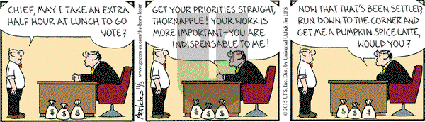 The Born Loser on Tuesday November 3, 2015 Comic Strip