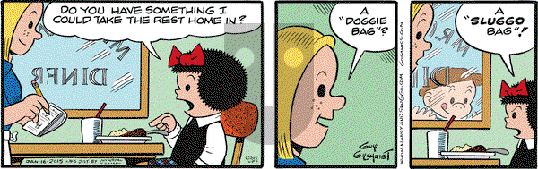 Nancy on Friday January 16, 2015 Comic Strip