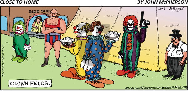 Close to Home on Sunday March 4, 2018 Comic Strip