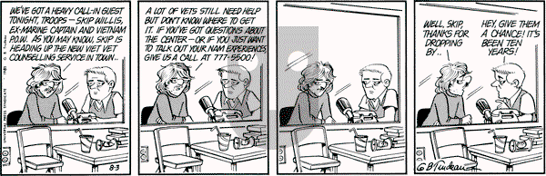 Doonesbury on Monday August 3, 1981 Comic Strip