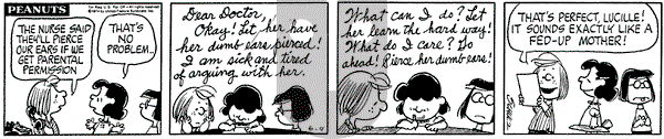Peanuts on Tuesday June 4, 1974 Comic Strip