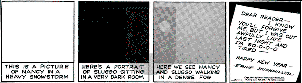 Nancy on Saturday January 1, 1949 Comic Strip