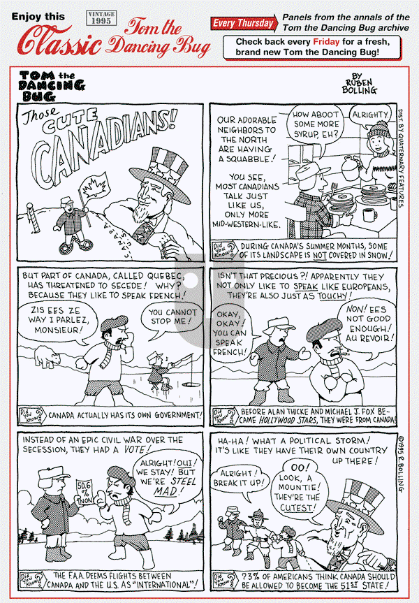 Tom the Dancing Bug on Thursday May 5, 2016 Comic Strip