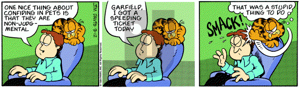 Garfield on Wednesday September 12, 1984 Comic Strip