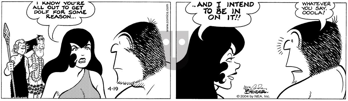 Alley Oop - Monday April 19, 2004 Comic Strip