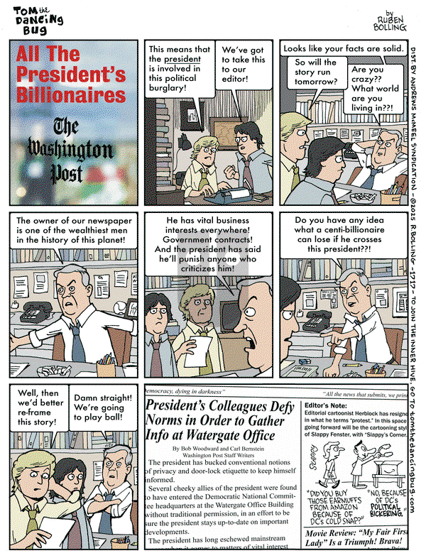 Tom the Dancing Bug on Friday January 10, 2025 Comic Strip