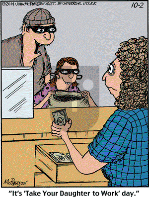 Close to Home on Thursday October 2, 2014 Comic Strip
