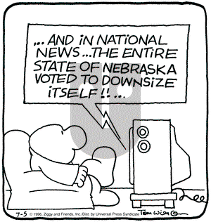 Ziggy on Friday July 5, 1996 Comic Strip