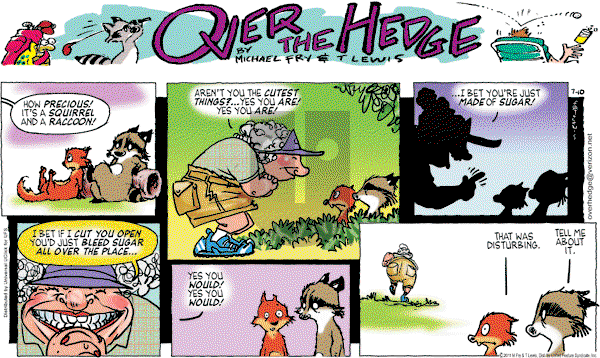 Over the Hedge on Sunday July 10, 2011 Comic Strip