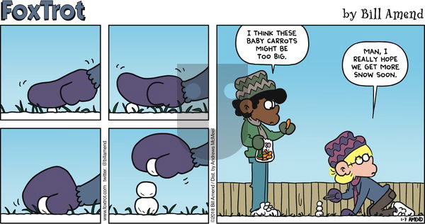 FoxTrot on Sunday January 7, 2018 Comic Strip