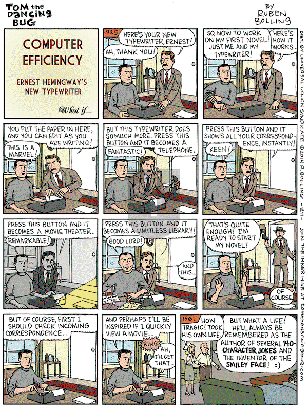 Tom the Dancing Bug on Friday October 31, 2014 Comic Strip