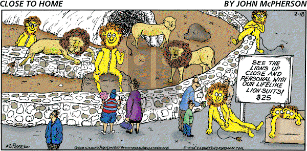 Close to Home on Sunday February 18, 2007 Comic Strip