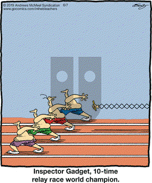 In the Bleachers on Friday June 7, 2019 Comic Strip