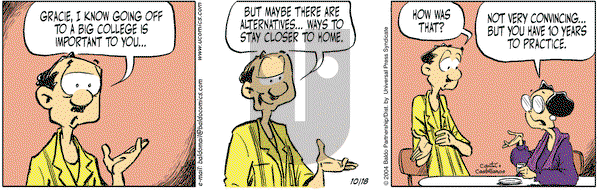 Baldo on Monday October 18, 2004 Comic Strip