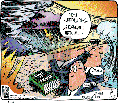 Tom Toles on Monday December 5, 2016 Comic Strip