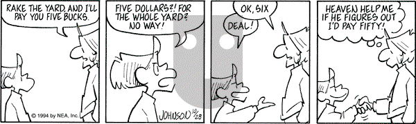 Arlo and Janis on Friday October 28, 1994 Comic Strip