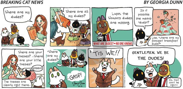 Breaking Cat News on Sunday November 11, 2018 Comic Strip