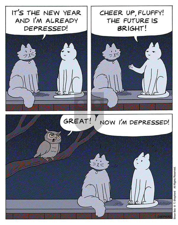 Snow Sez on Monday January 1, 2024 Comic Strip