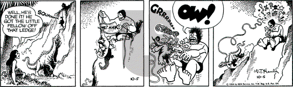 Alley Oop on Friday October 5, 1956 Comic Strip