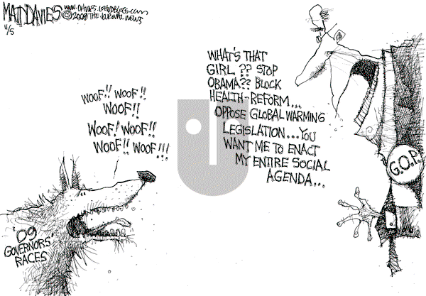 Matt Davies - Thursday November 5, 2009 Comic Strip