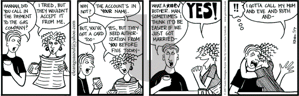 Clear Blue Water on Wednesday January 17, 2007 Comic Strip