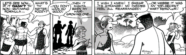 Alley Oop on Saturday January 27, 1979 Comic Strip