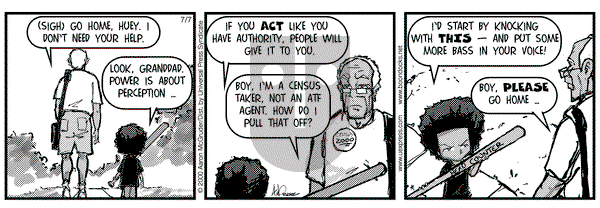 The Boondocks on Friday July 7, 2000 Comic Strip