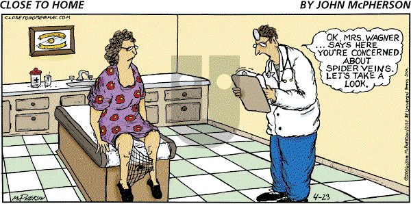 Close to Home on Sunday April 23, 2006 Comic Strip