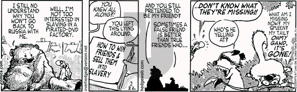 Over the Hedge on Friday July 22, 2005 Comic Strip